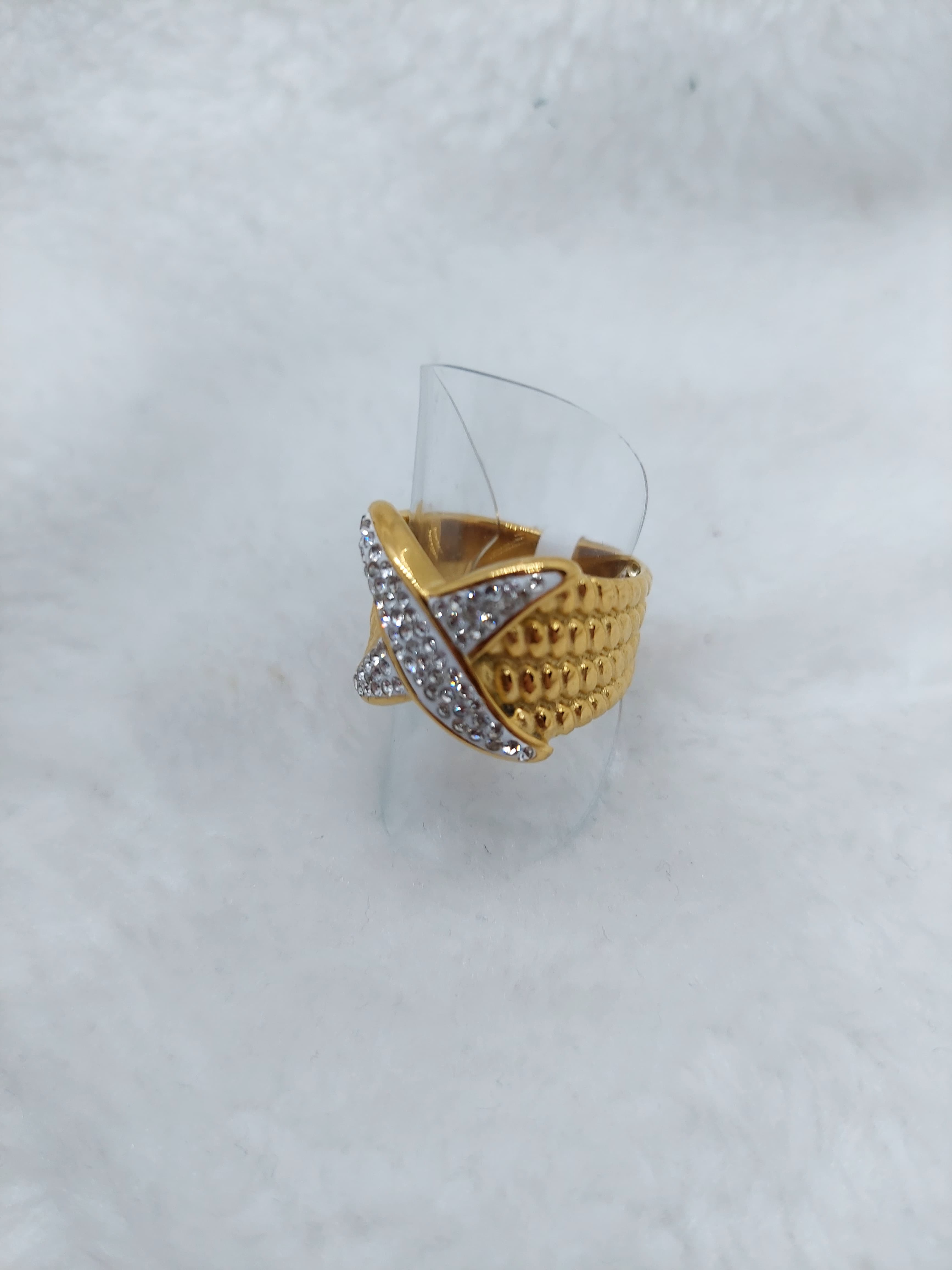 Bague X strasses - product image