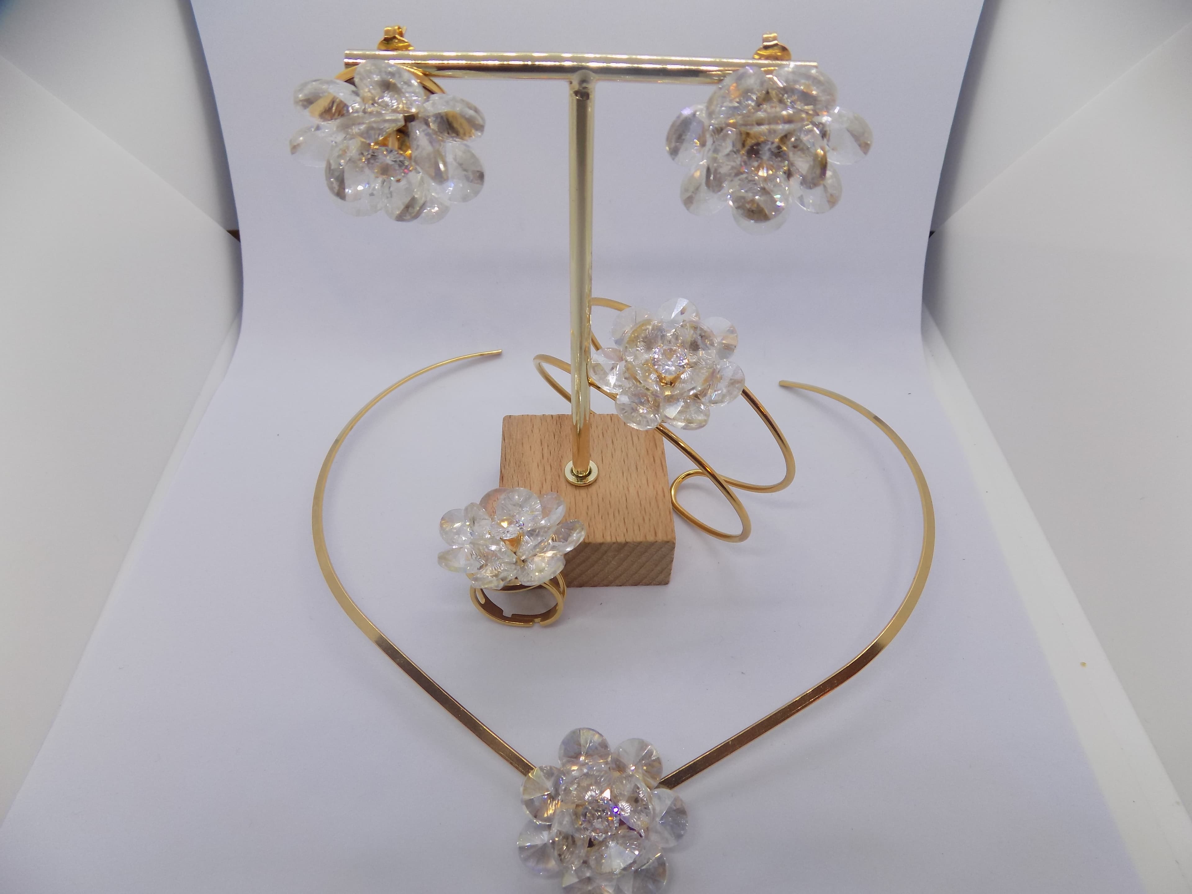 Parure fleur cristal - product image