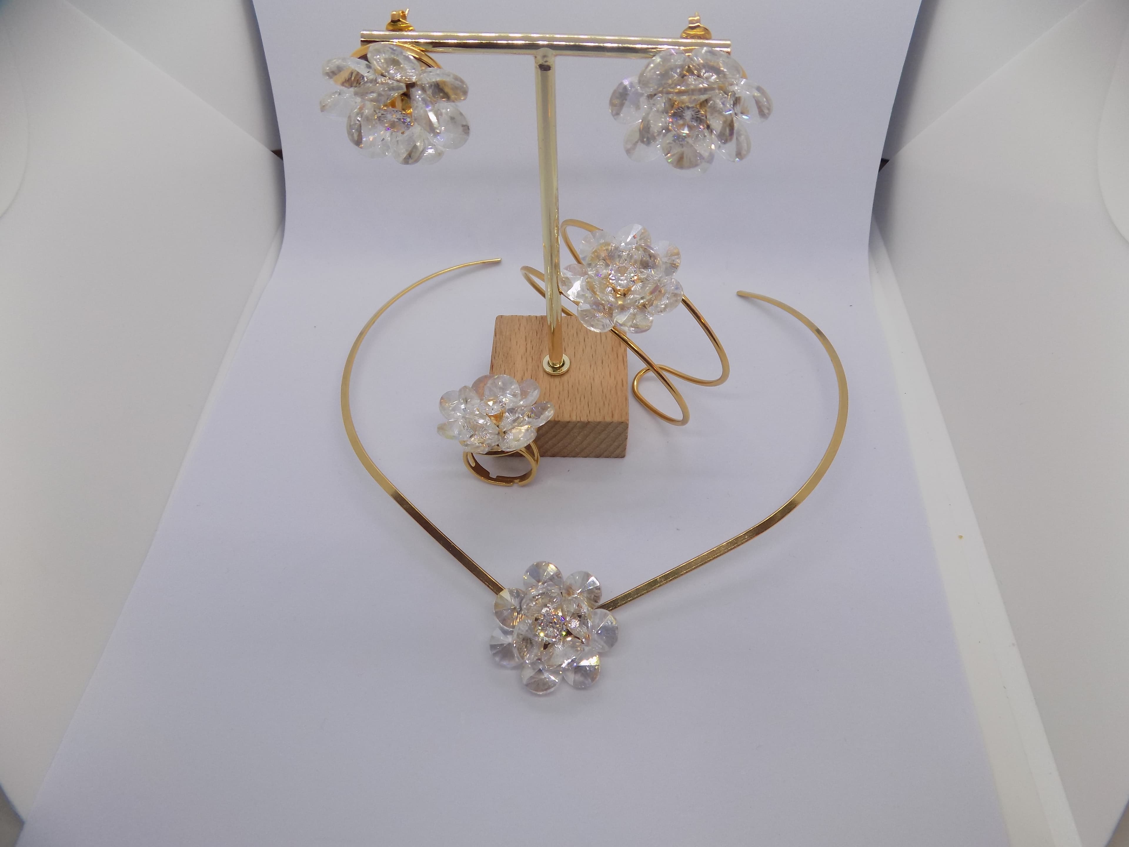 Parure fleur cristal - product image