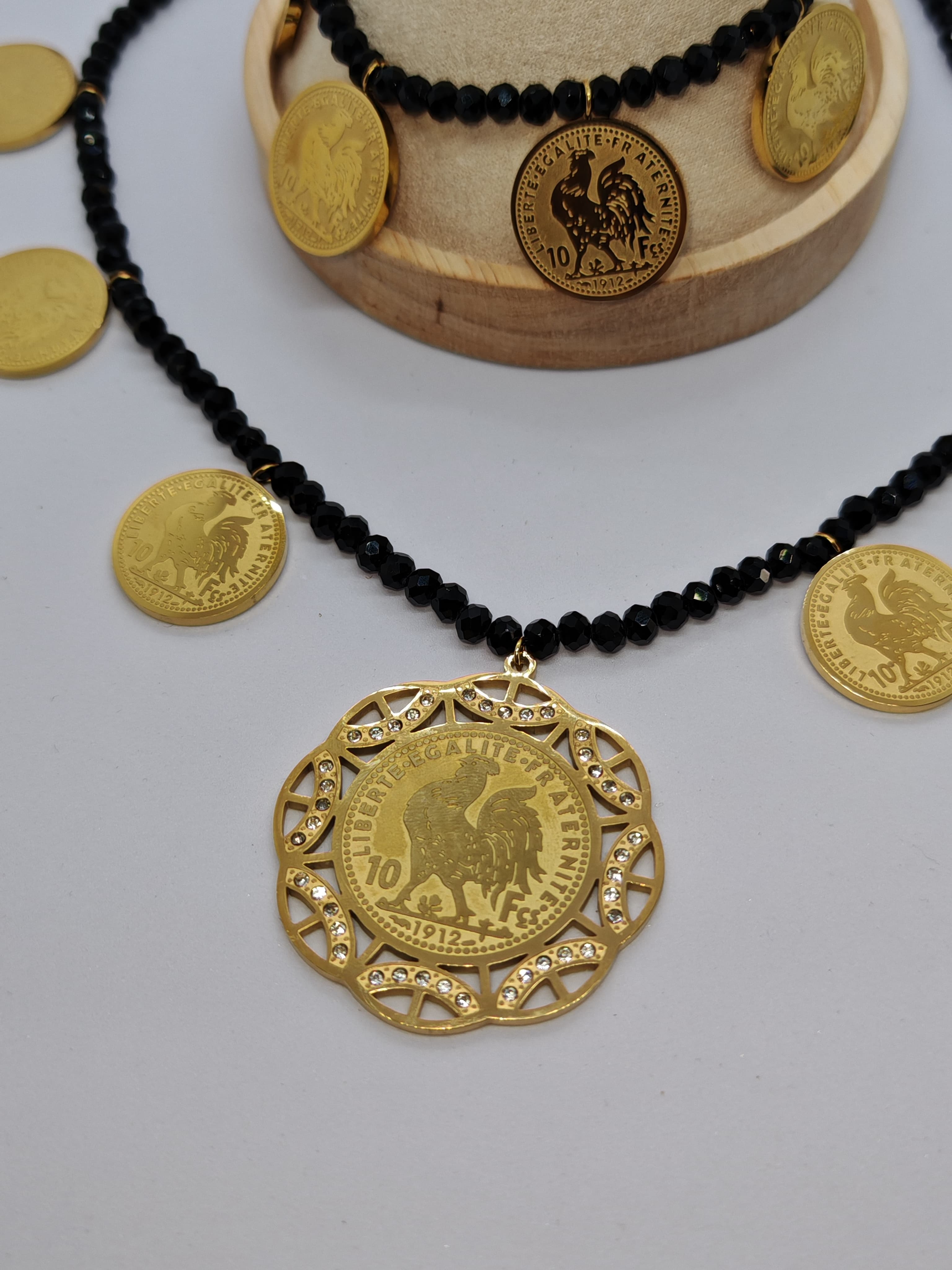 parure noir louisa - product image
