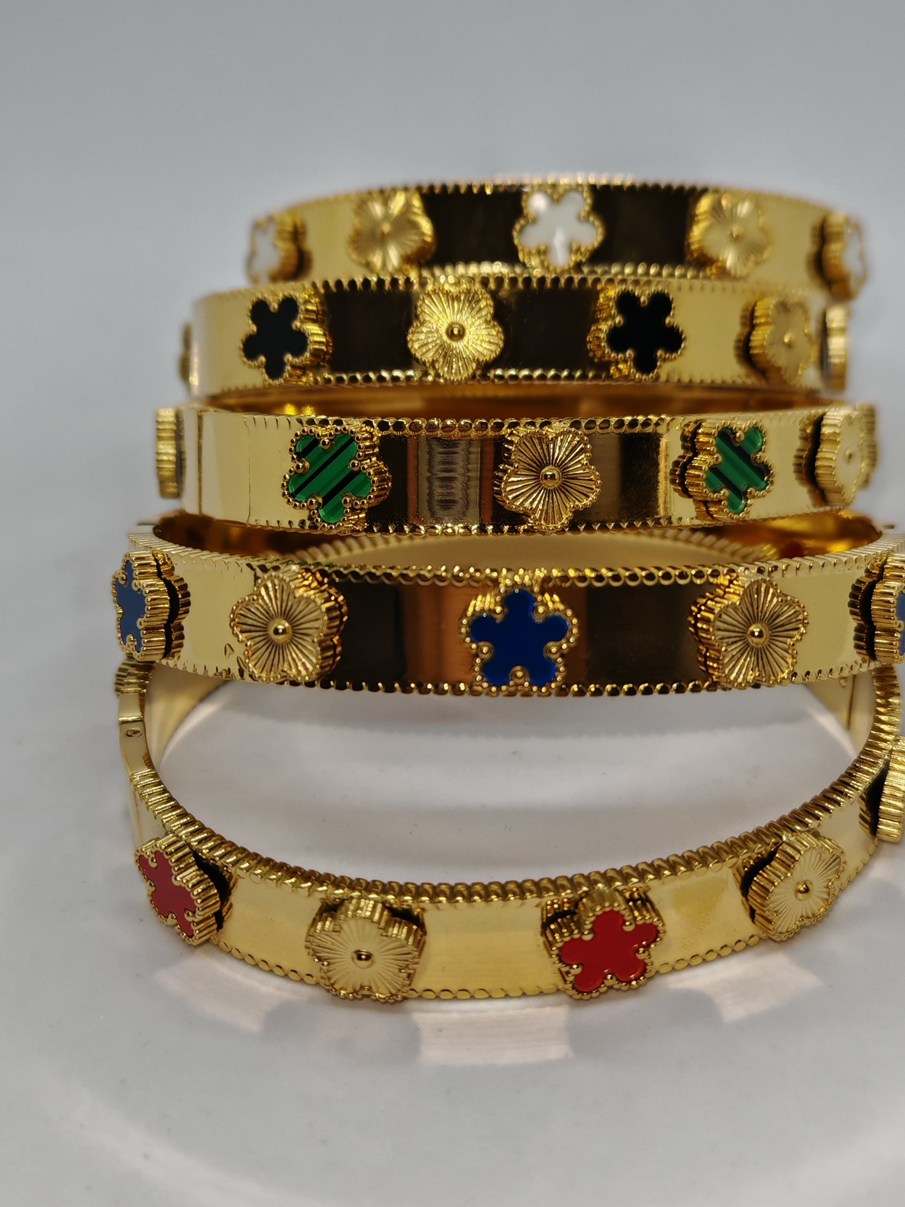 BRACELET FLEUR DOUBLE COTE
