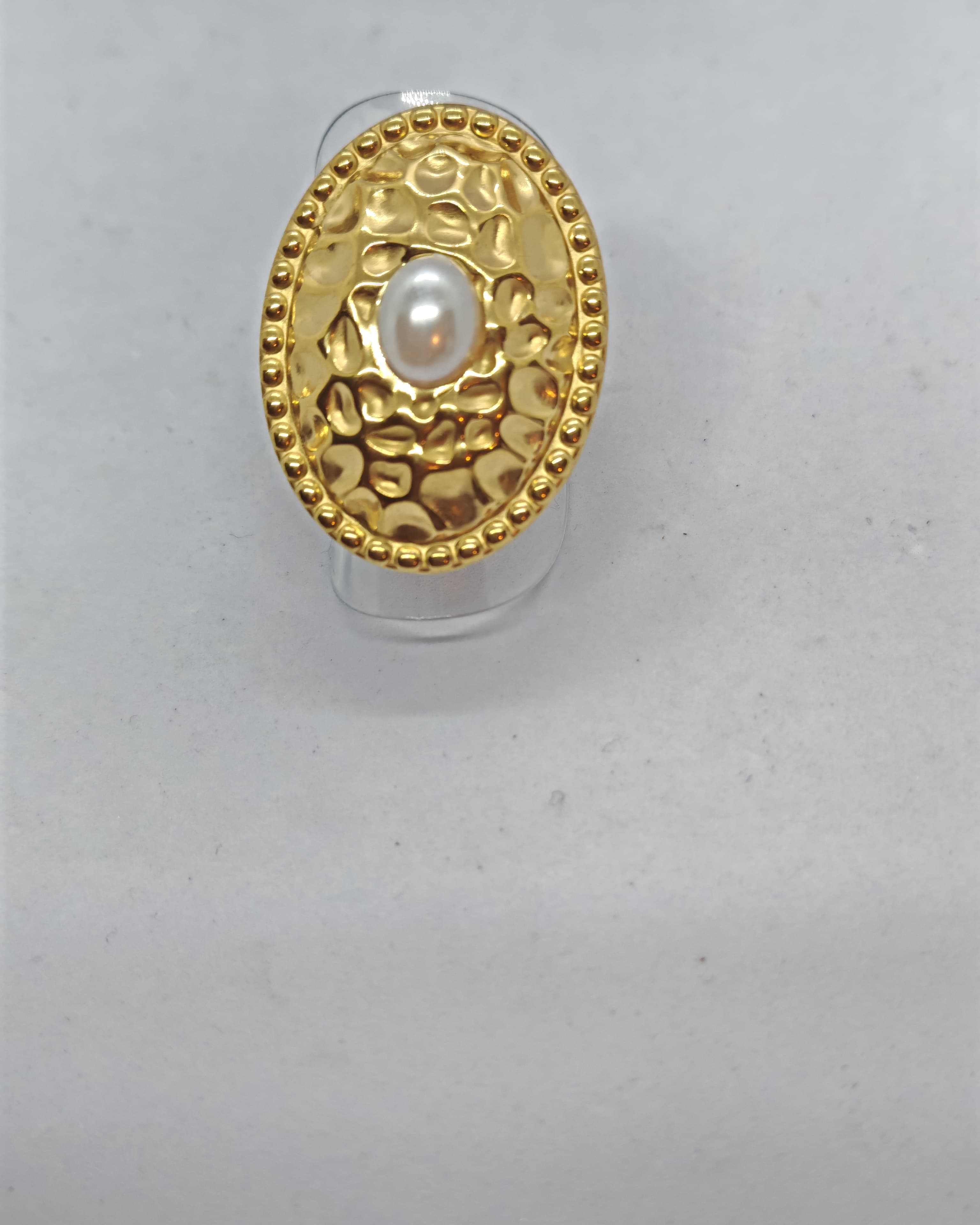 BAGUE MOTIF UNE PERLE